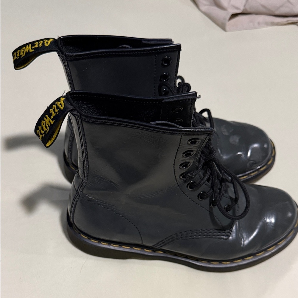 The original Dr. Martens Gray Lace-Up Boots